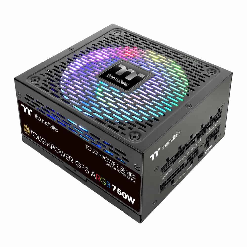 Thermaltake Toughpower GF3 ARGB 750 Watt Fully Modular PCIe Gen 5 ATX3.0 80+ Gold PSU/Power Supply